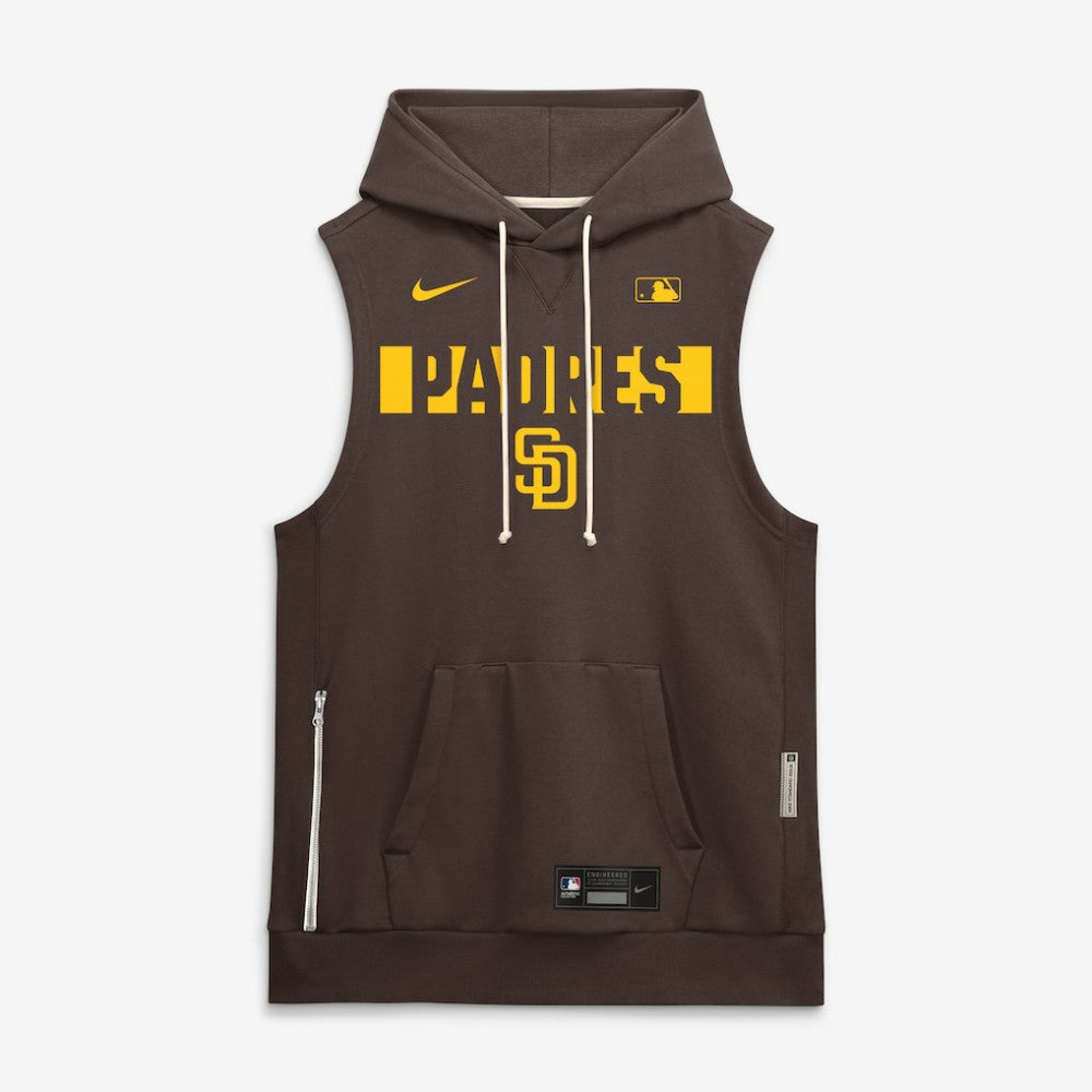 San Diego Padres Nike Authentic Collection Standard Issue Dri-FIT Sleeveless Hoodie Lifestyle