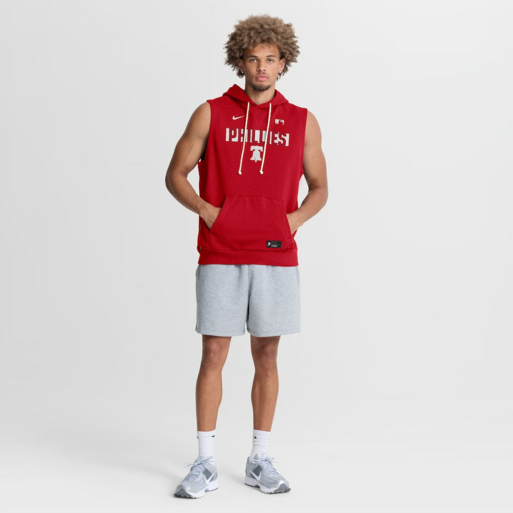 Philadelphia Phillies Nike Authentic Collection Standard Issue Dri-FIT Sleeveless Hoodie Online