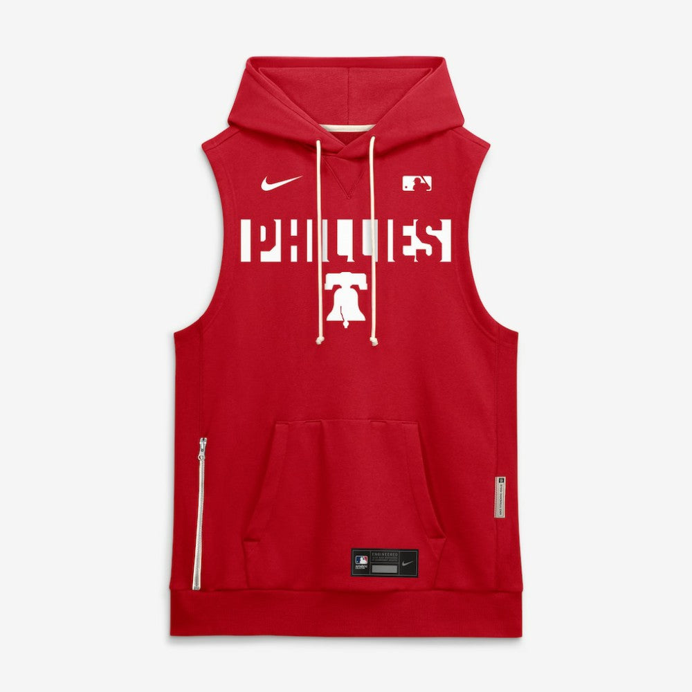 Philadelphia Phillies Nike Authentic Collection Standard Issue Dri-FIT Sleeveless Hoodie Online