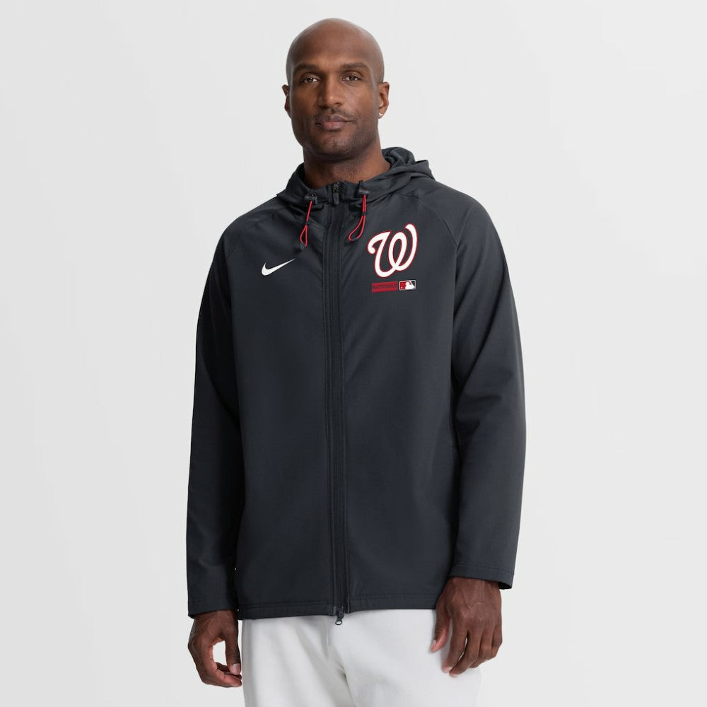Washington Nationals Nike Authentic Collection Raglan Therma-FIT Full-Zip Hooded Jacket Online