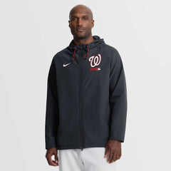 Washington Nationals Nike Authentic Collection Raglan Therma-FIT Full-Zip Hooded Jacket Online