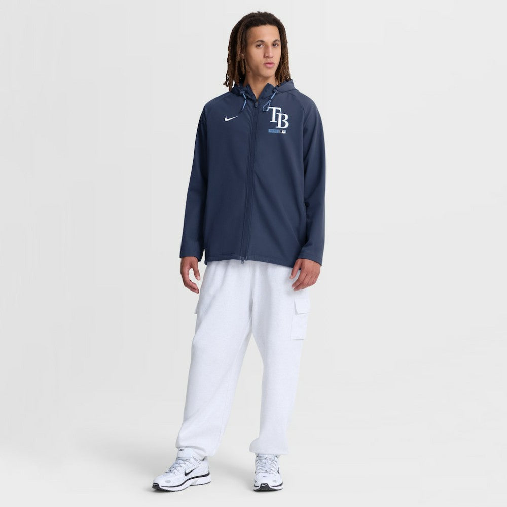 Tampa Bay Rays Nike Authentic Collection Raglan Therma-FIT Full-Zip Hooded Jacket Lifestyle