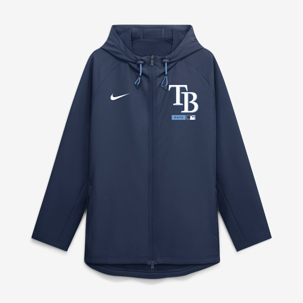 Tampa Bay Rays Nike Authentic Collection Raglan Therma-FIT Full-Zip Hooded Jacket Lifestyle