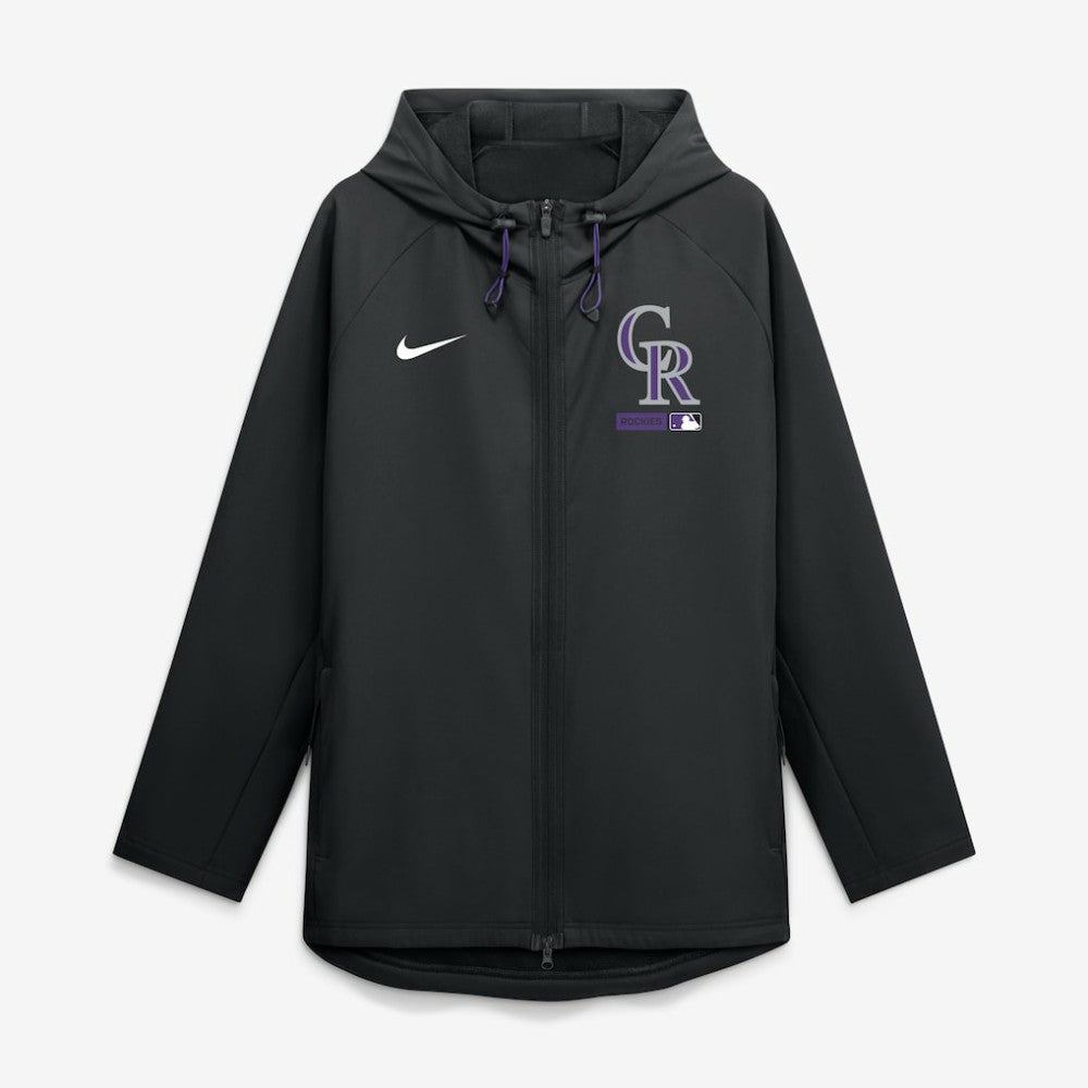 Colorado Rockies Nike Authentic Collection Raglan Therma-FIT Full-Zip Hooded Jacket discount