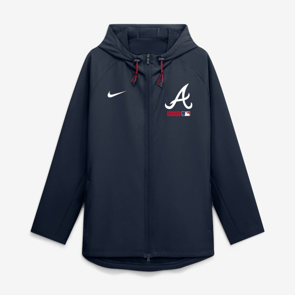Atlanta Braves Nike Authentic Collection Raglan Therma-FIT Full-Zip Hooded Jacket On Sale