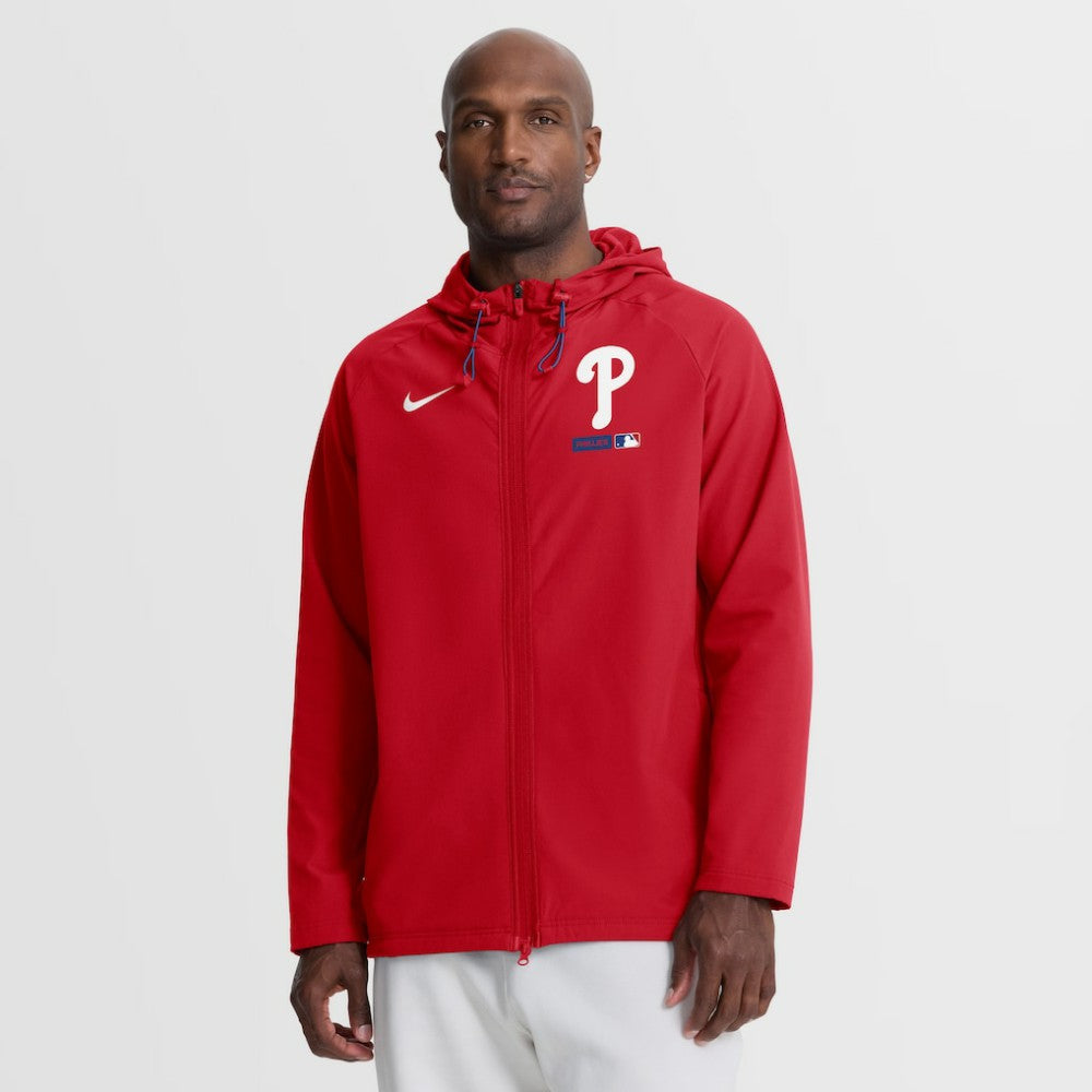 Philadelphia Phillies Nike Authentic Collection Raglan Therma-FIT Full-Zip Hooded Jacket Clearance