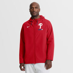 Philadelphia Phillies Nike Authentic Collection Raglan Therma-FIT Full-Zip Hooded Jacket Clearance