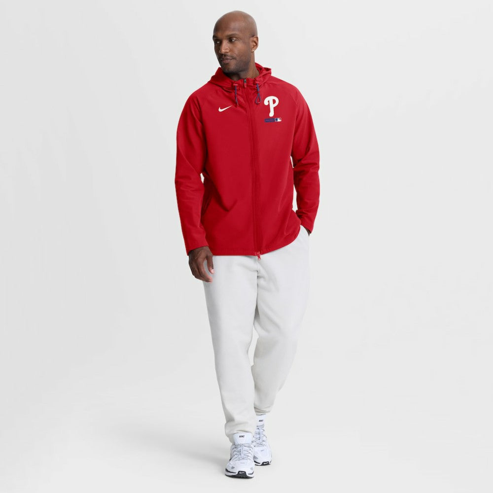 Philadelphia Phillies Nike Authentic Collection Raglan Therma-FIT Full-Zip Hooded Jacket Clearance