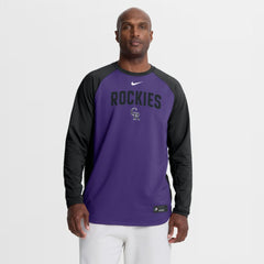 Colorado Rockies Nike Authentic Collection Raglan Dri-FIT Sweatshirt Sale