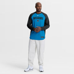 Miami Marlins Nike Authentic Collection Raglan Dri-FIT Sweatshirt Clearance