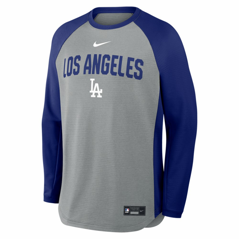 Los Angeles Dodgers Nike Authentic Collection Raglan Dri-FIT Sweatshirt Lifestyle