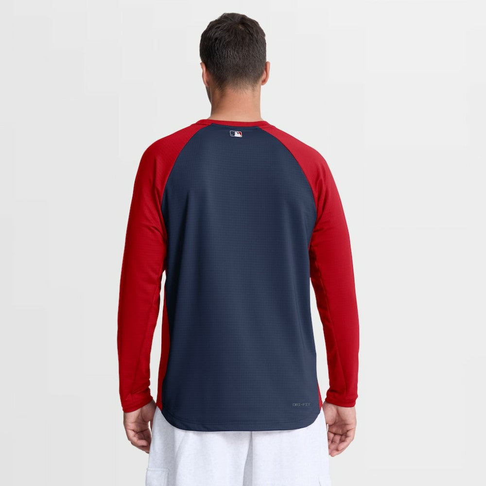 Los Angeles Angels Nike Authentic Collection Raglan Dri-FIT Sweatshirt Clearance