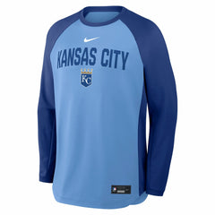 Kansas City Royals Nike Authentic Collection Raglan Dri-FIT Sweatshirt Online