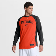 Baltimore Orioles Nike Authentic Collection Raglan Dri-FIT Sweatshirt Lifestyle