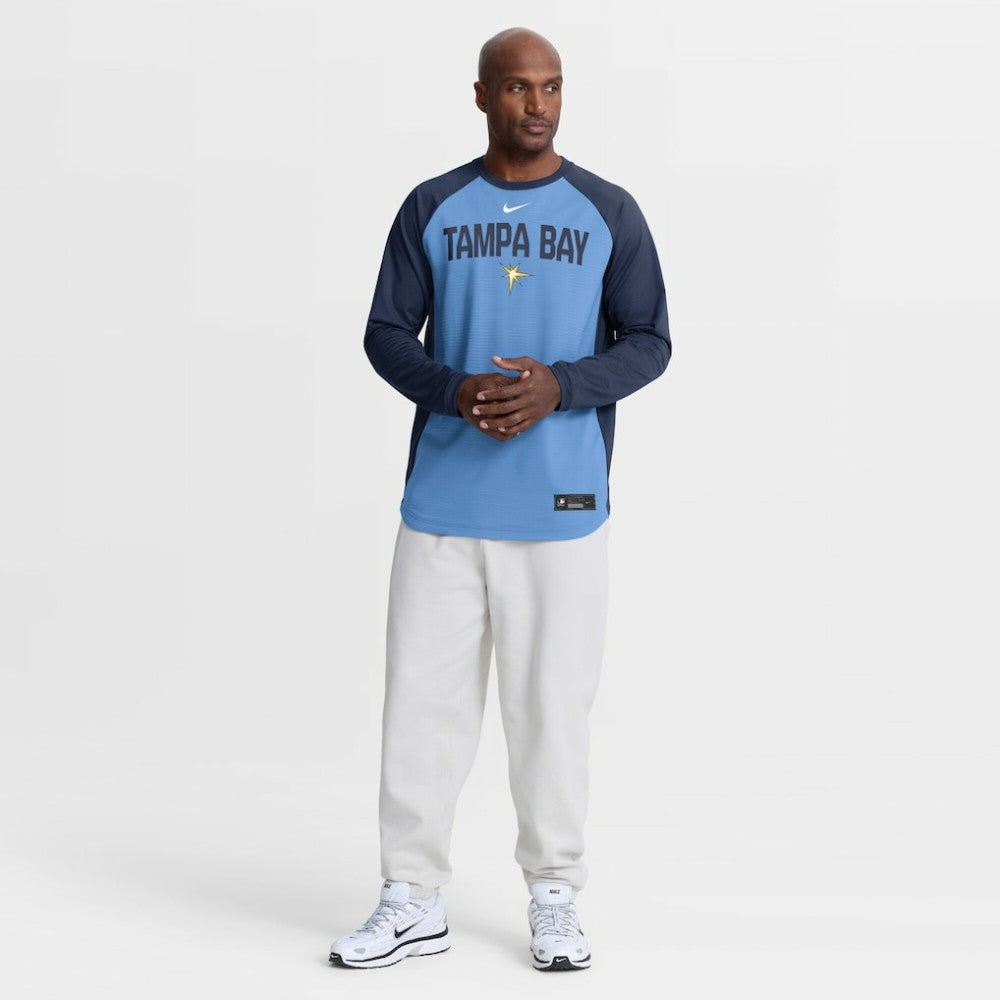 Tampa Bay Rays Nike Authentic Collection Raglan Dri-FIT Sweatshirt Clearance