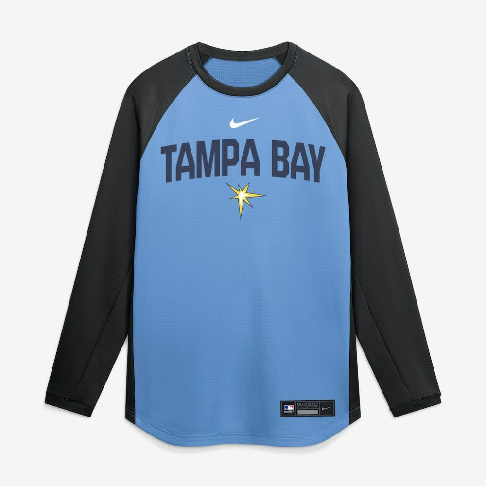 Tampa Bay Rays Nike Authentic Collection Raglan Dri-FIT Sweatshirt Clearance