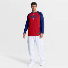 Texas Rangers Nike Authentic Collection Raglan Dri-FIT Sweatshirt Sale