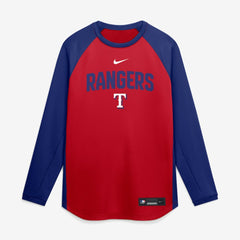 Texas Rangers Nike Authentic Collection Raglan Dri-FIT Sweatshirt Sale