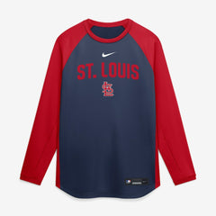 St. Louis Cardinals Nike Authentic Collection Raglan Dri-FIT Sweatshirt discount