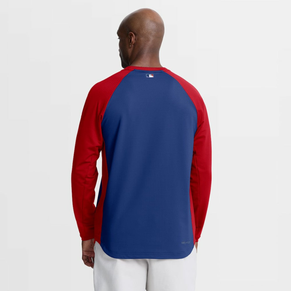 Philadelphia Phillies Nike Authentic Collection Raglan Dri-FIT Sweatshirt On Sale