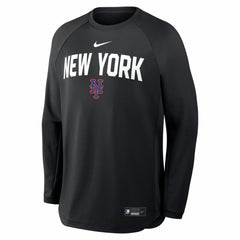 New York Mets Nike Authentic Collection Raglan Dri-FIT Sweatshirt discount