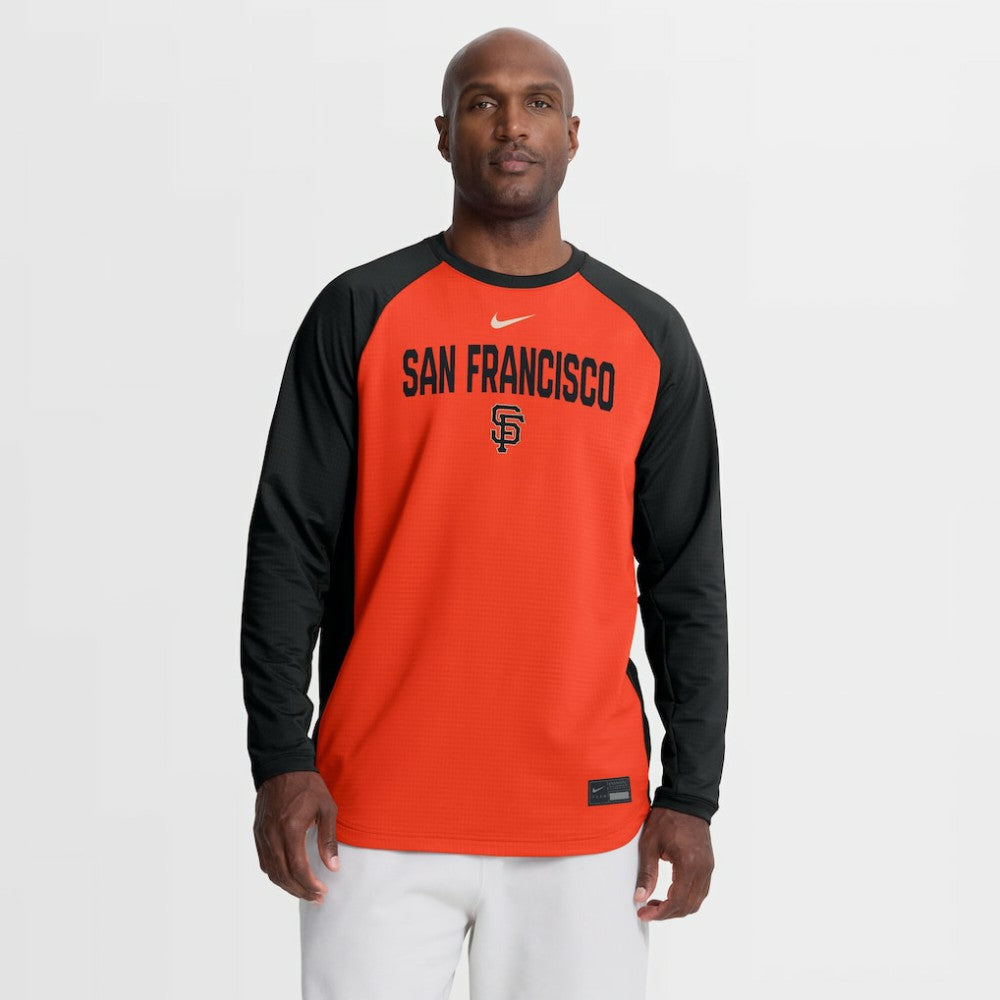 San Francisco Giants Nike Authentic Collection Raglan Dri-FIT Sweatshirt Lifestyle