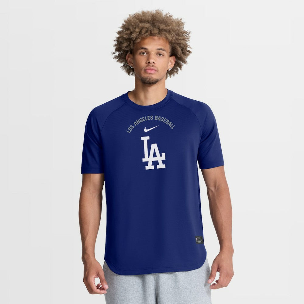 Los Angeles Dodgers Nike Authentic Collection Batting Practice Pre-Game Raglan Dri-FIT Top for sale
