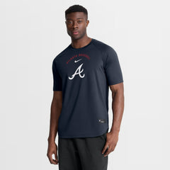 Atlanta Braves Nike Authentic Collection Batting Practice Pre-Game Raglan Dri-FIT Top discount