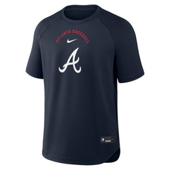 Atlanta Braves Nike Authentic Collection Batting Practice Pre-Game Raglan Dri-FIT Top discount