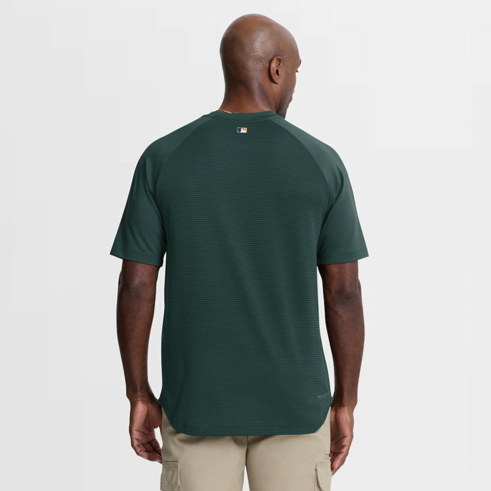 Athletics Nike Authentic Collection Batting Practice Pre-Game Raglan Dri-FIT Top Online