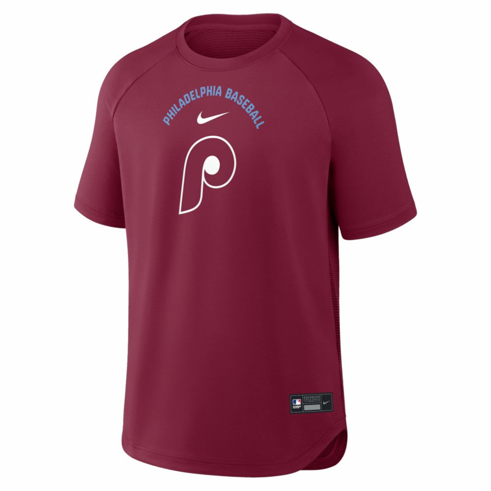 Philadelphia Phillies Nike Authentic Collection Batting Practice Pre-Game Raglan Dri-FIT Top Near Me