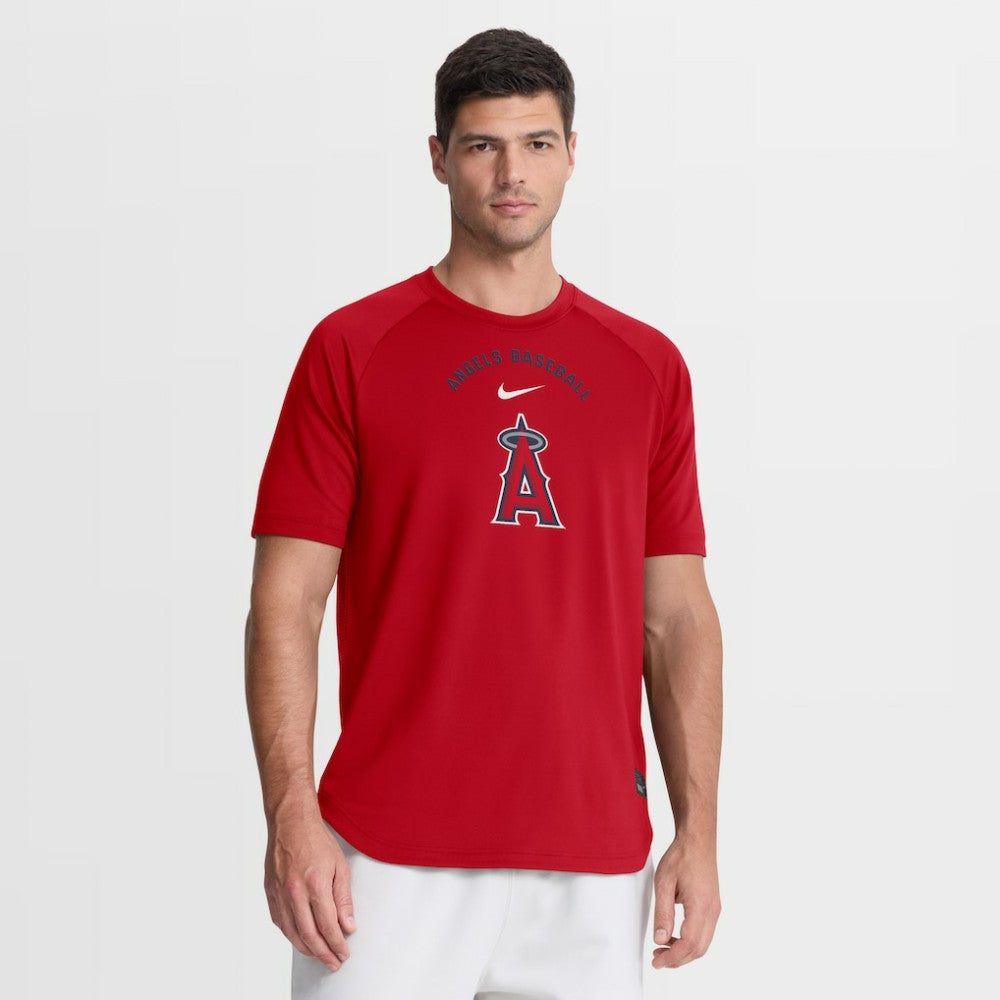 Los Angeles Angels Nike Authentic Collection Batting Practice Pre-Game Raglan Dri-FIT Top Clearance