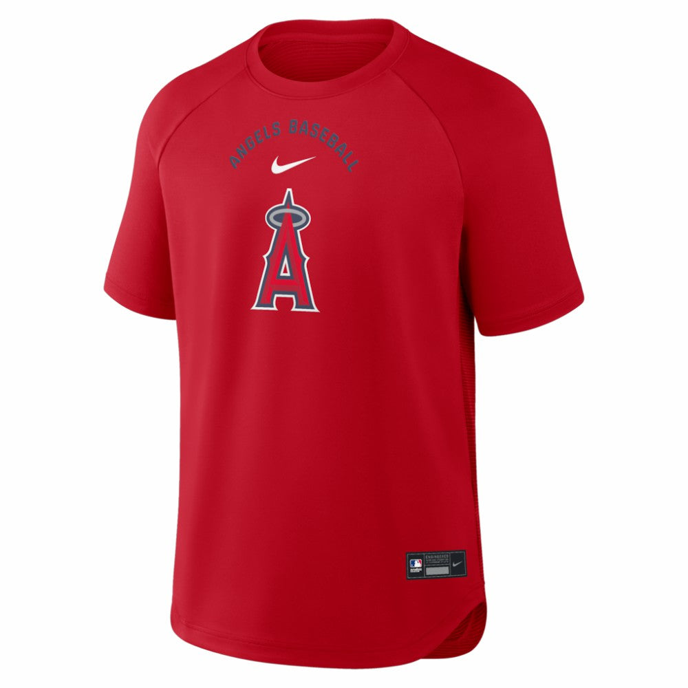 Los Angeles Angels Nike Authentic Collection Batting Practice Pre-Game Raglan Dri-FIT Top Clearance