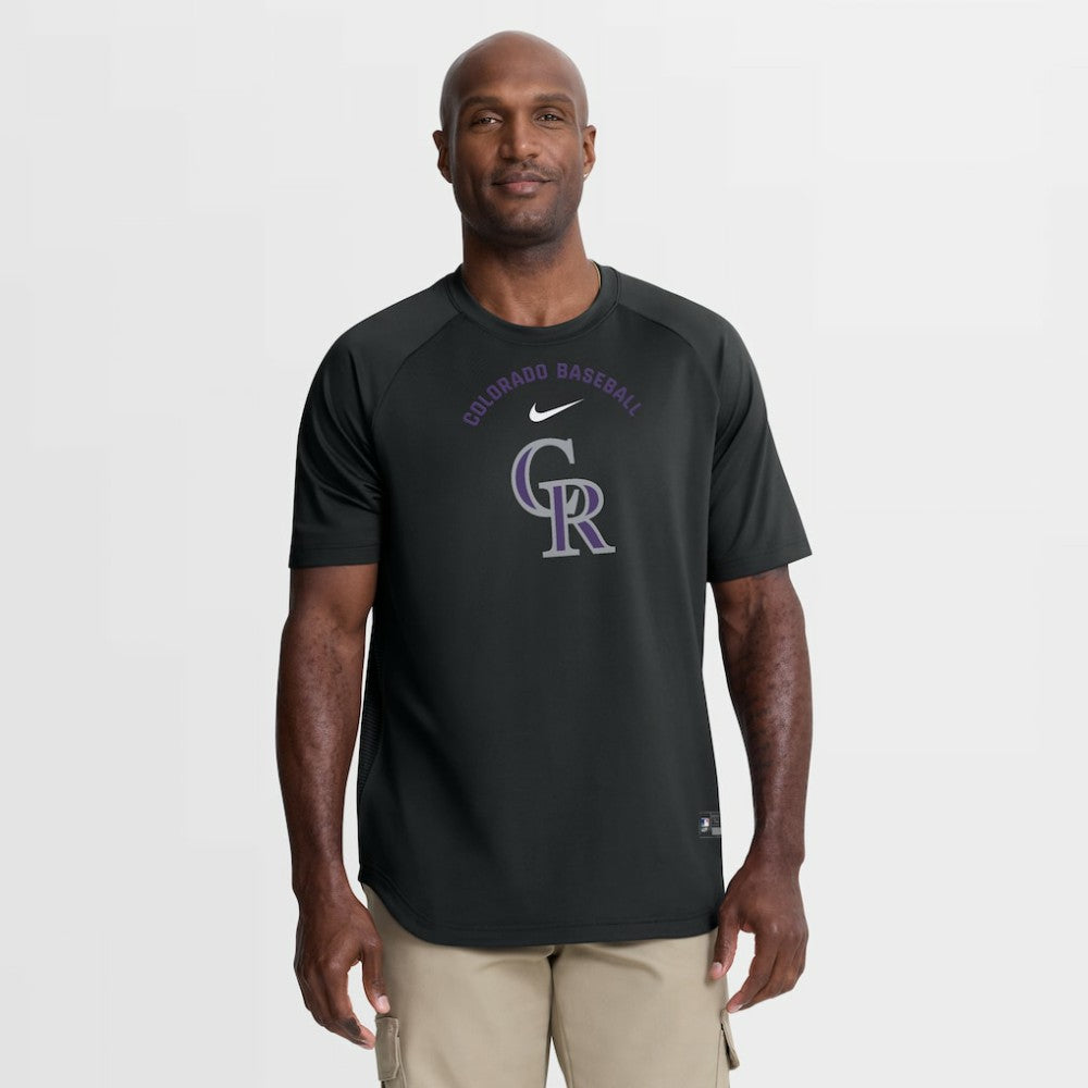 Colorado Rockies Nike Authentic Collection Batting Practice Pre-Game Raglan Dri-FIT Top Online