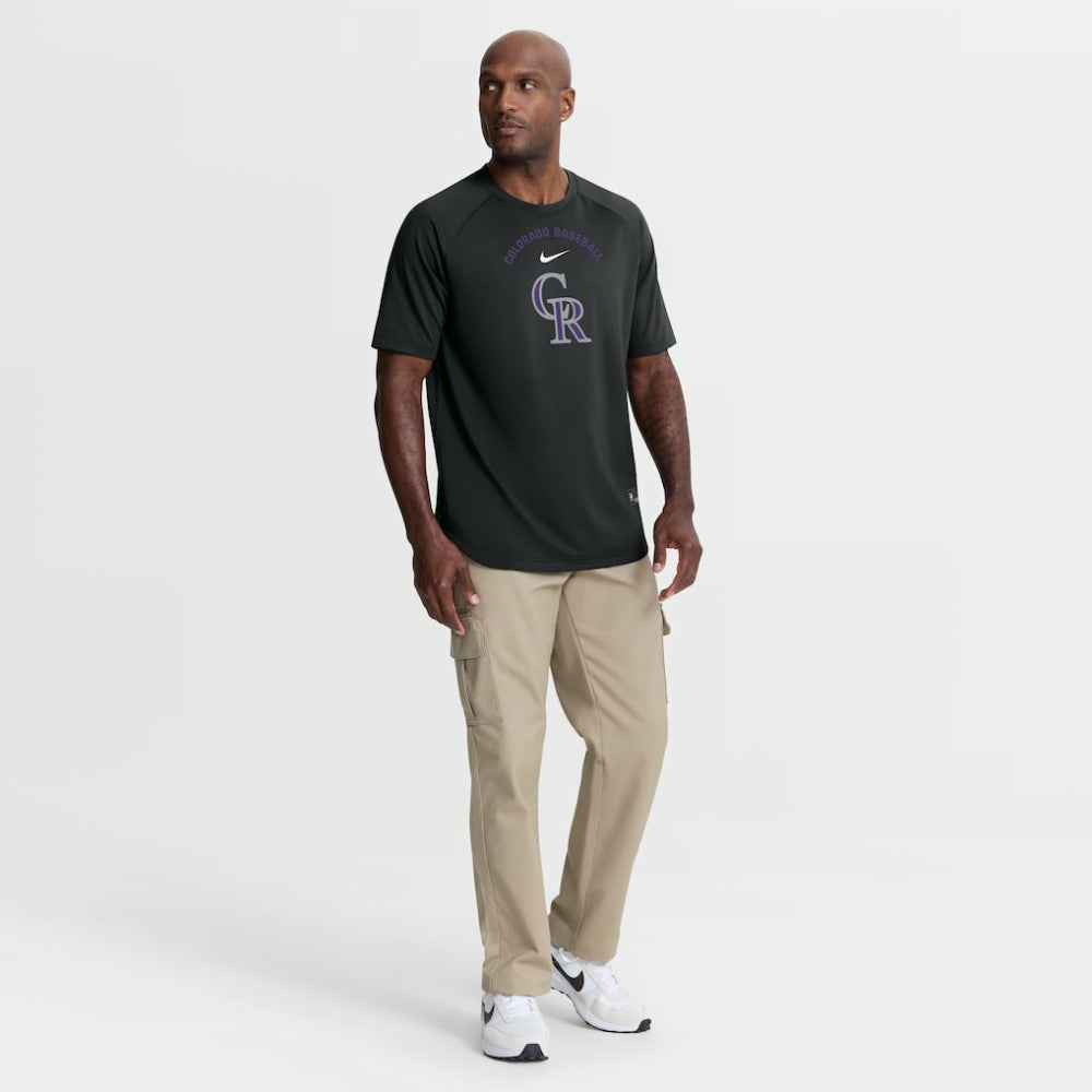 Colorado Rockies Nike Authentic Collection Batting Practice Pre-Game Raglan Dri-FIT Top Online
