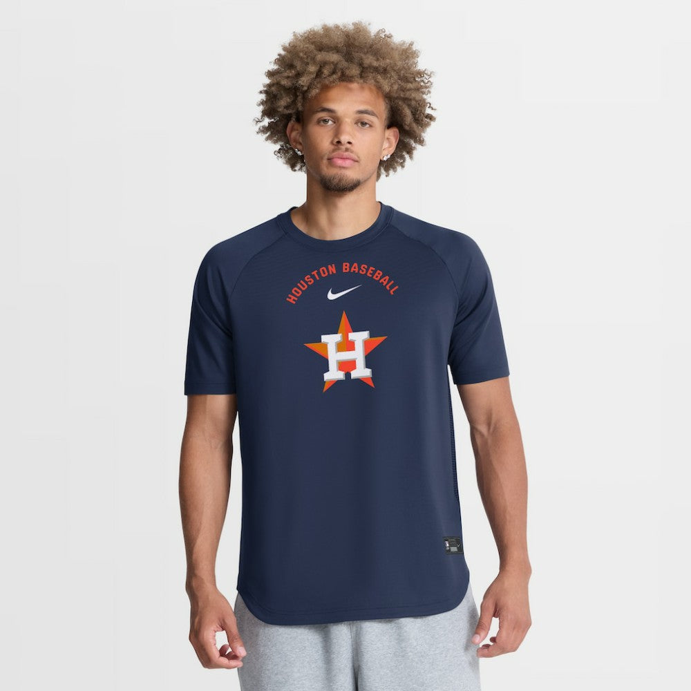 Houston Astros Nike Authentic Collection Batting Practice Pre-Game Raglan Dri-FIT Top Sale