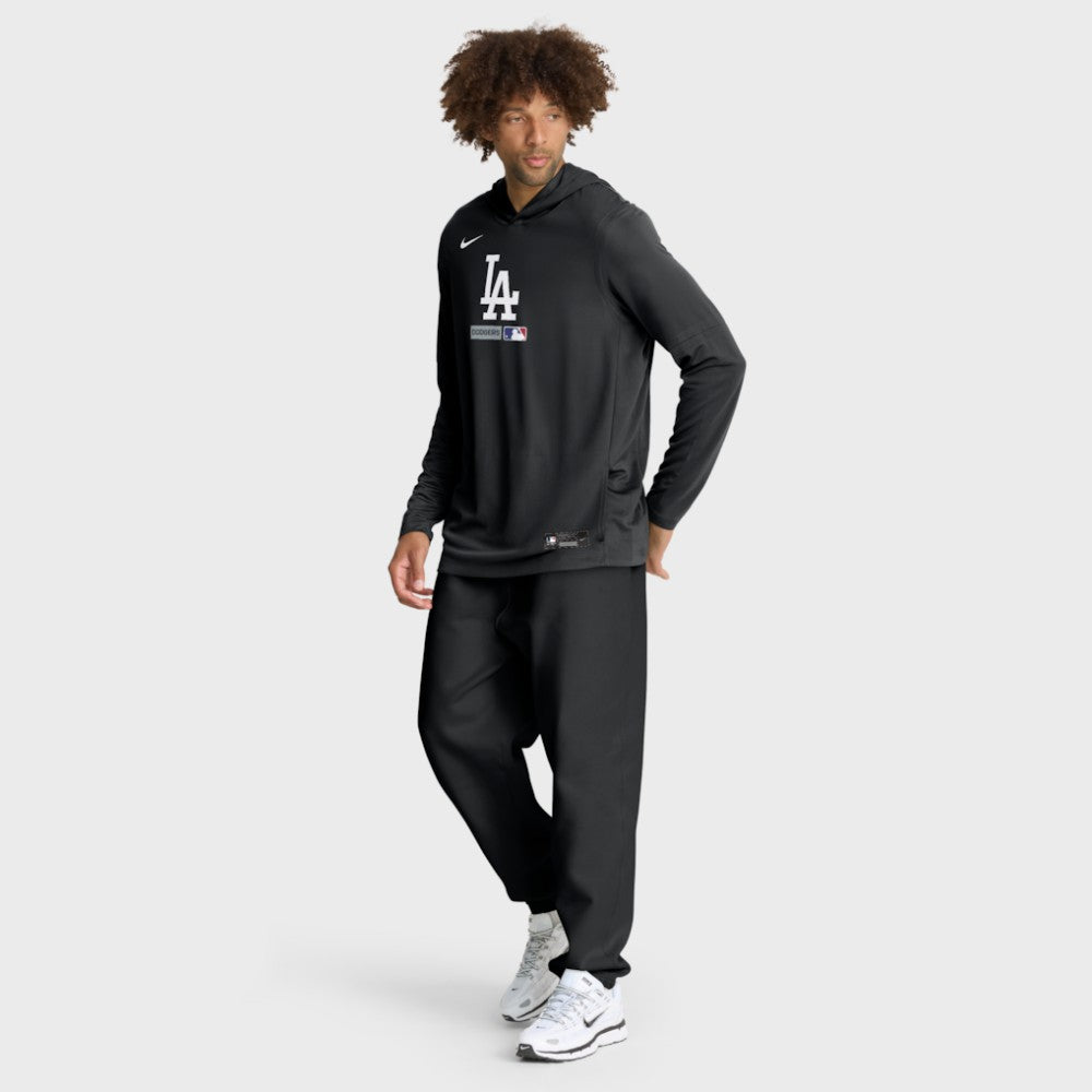 Los Angeles Dodgers Nike Authentic Collection Dri-FIT Long Sleeve Hooded T-Shirt discount