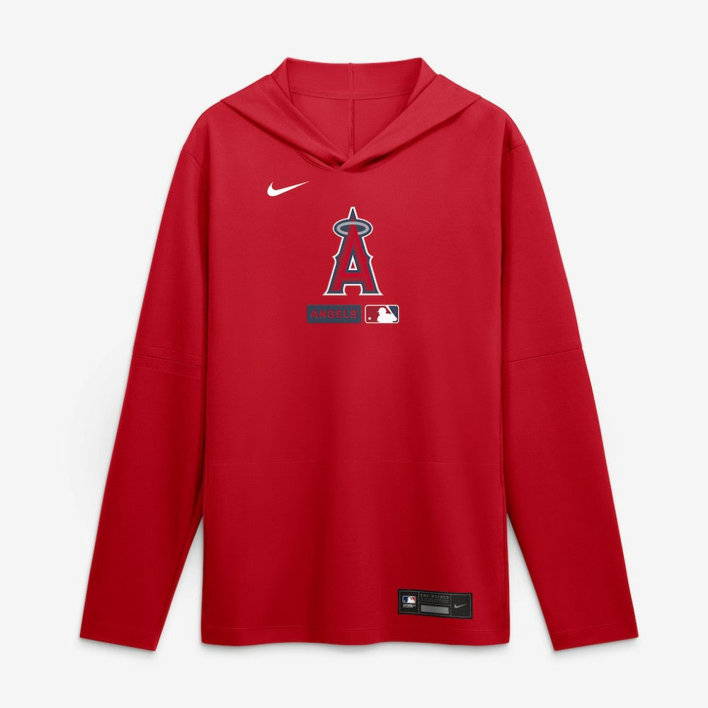 Los Angeles Angels Nike Authentic Collection Dri-FIT Long Sleeve Hooded T-Shirt Near Me