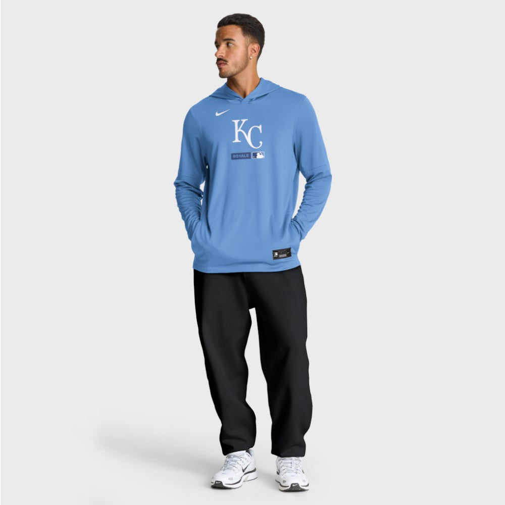 Kansas City Royals Nike Authentic Collection Dri-FIT Long Sleeve Hooded T-Shirt for sale