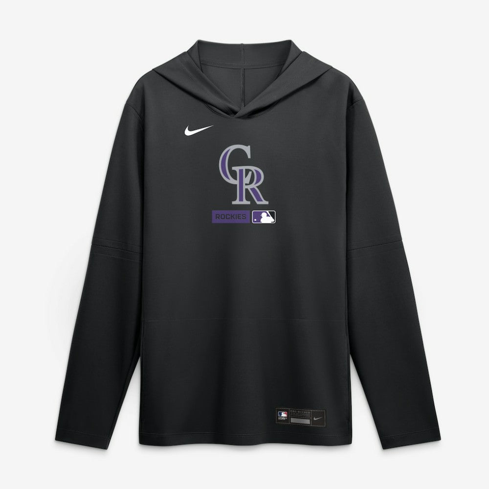 Colorado Rockies Nike Authentic Collection Dri-FIT Long Sleeve Hooded T-Shirt Sale