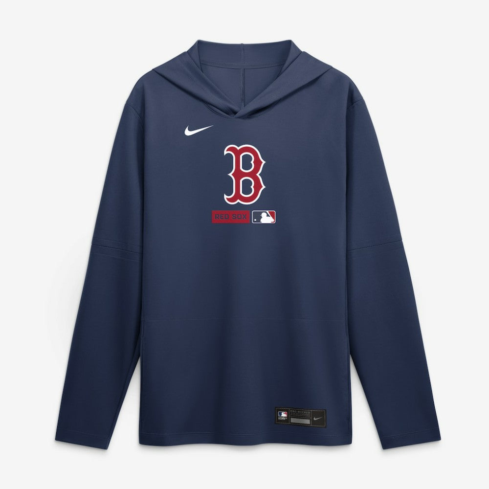 Boston Red Sox Nike Authentic Collection Dri-FIT Long Sleeve Hooded T-Shirt Clearance