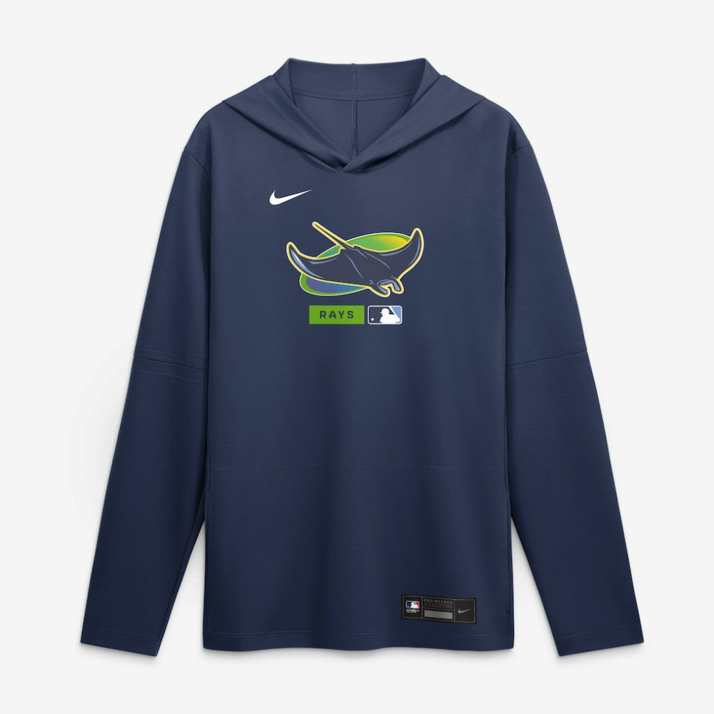 Tampa Bay Rays Nike Authentic Collection Dri-FIT Long Sleeve Hooded T-Shirt for sale