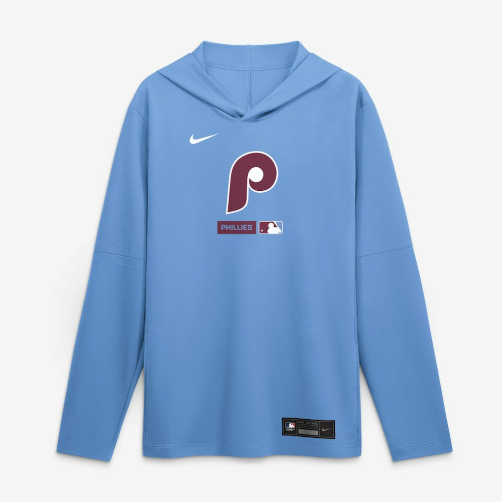 Philadelphia Phillies Nike Authentic Collection Dri-FIT Long Sleeve Hooded T-Shirt Clearance
