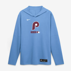 Philadelphia Phillies Nike Authentic Collection Dri-FIT Long Sleeve Hooded T-Shirt Clearance
