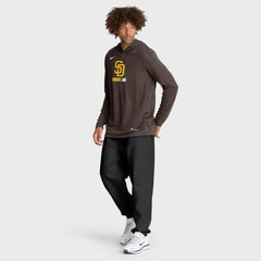 San Diego Padres Nike Authentic Collection Dri-FIT Long Sleeve Hooded T-Shirt for sale