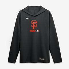 San Francisco Giants Nike Authentic Collection Dri-FIT Long Sleeve Hooded T-Shirt Sale