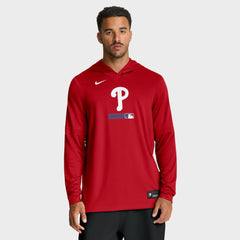 Philadelphia Phillies Nike Authentic Collection Dri-FIT Long Sleeve Hooded T-Shirt On Sale