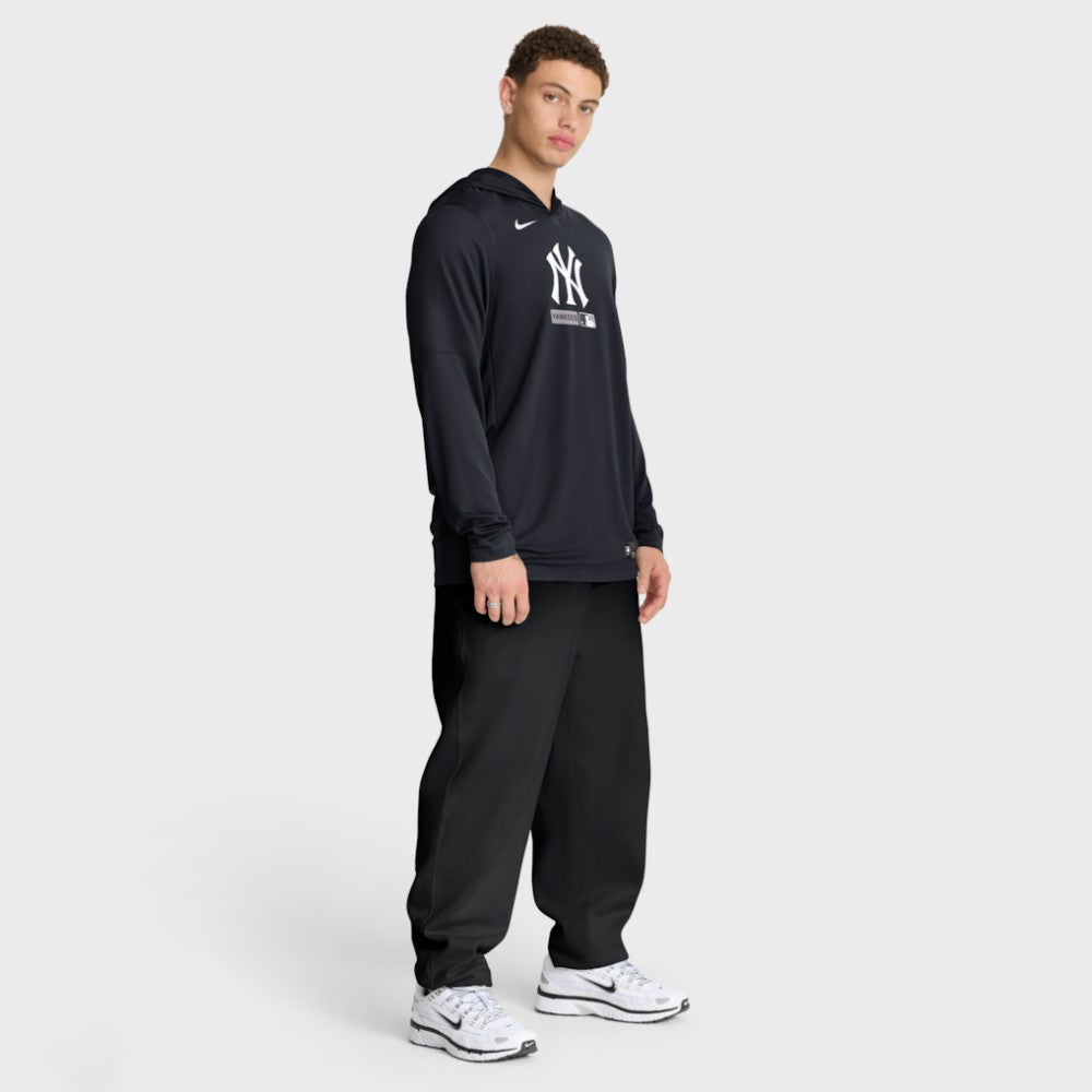 New York Yankees Nike Authentic Collection Dri-FIT Long Sleeve Hooded T-Shirt Clearance
