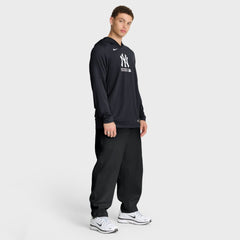 New York Yankees Nike Authentic Collection Dri-FIT Long Sleeve Hooded T-Shirt Clearance