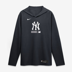 New York Yankees Nike Authentic Collection Dri-FIT Long Sleeve Hooded T-Shirt Clearance